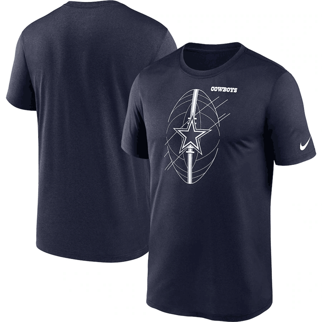 Men's Dallas Cowboys Navy Legend Icon Performance T-Shirt Men's Dallas Cowboys Navy Legend Icon Performance T-Shirt